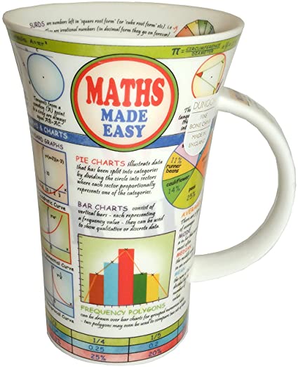 Dunoon Fine English Bone China Mug - Maths made Easy
