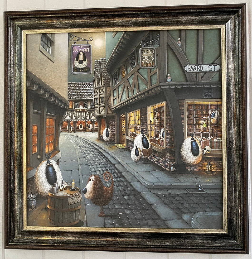 Simon Clarke - Framed Canvas on Board - Baa'rd Street