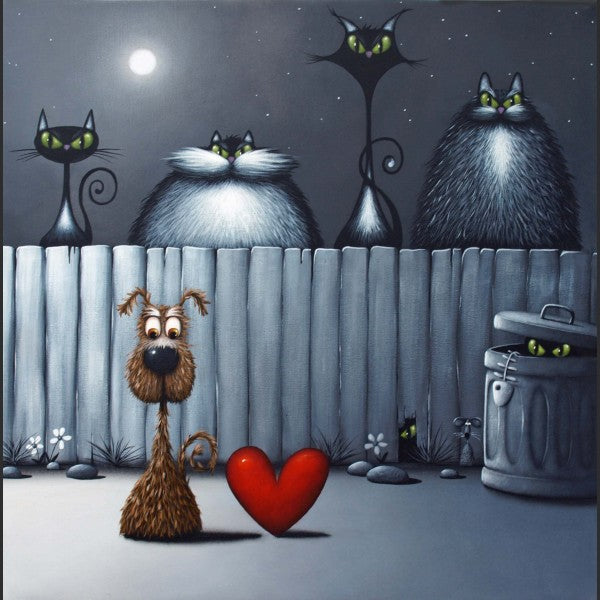 Simon Clarke Canvas - Walkies on The Wild Side