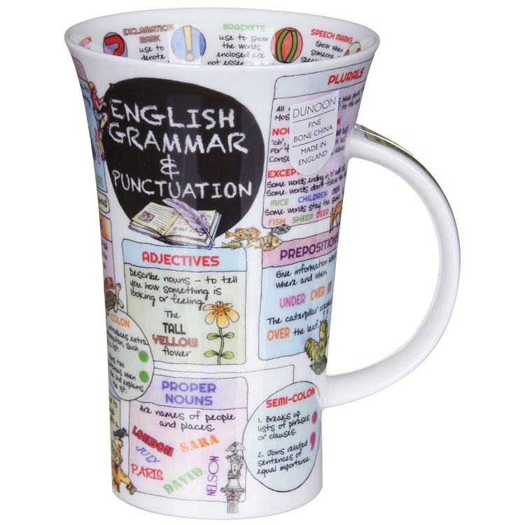 Dunoon Fine English Bone China Mug - Know Your Grammer