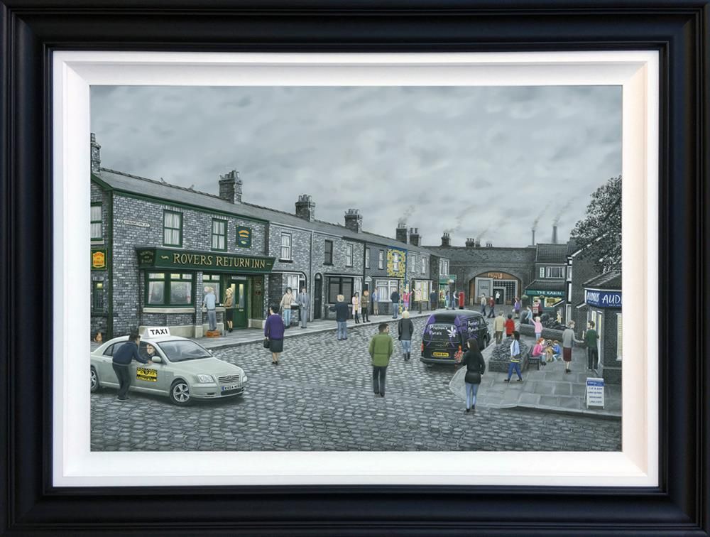 Leigh Lambert - Limited Edition Deluxe Canvas - On The Cobbles